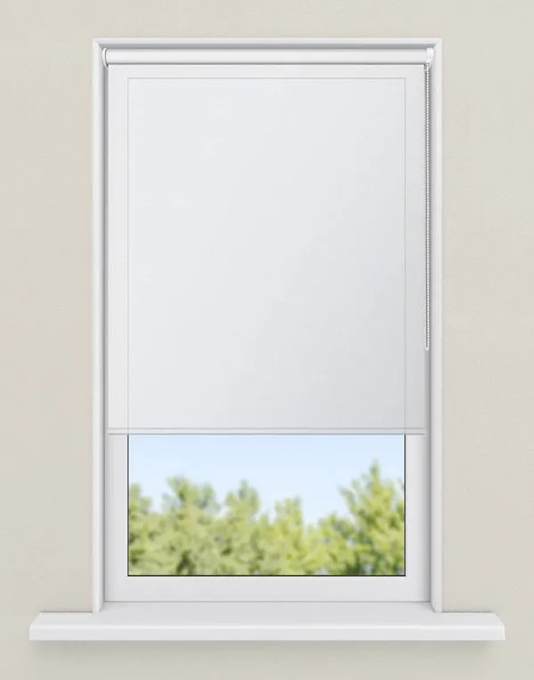 rolgordijnen wit - kleur Plain white, transparant