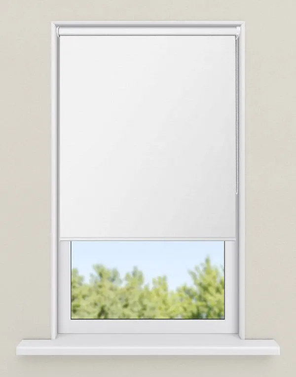 rolgordijnen wit - kleur Woven white, ondoorzichtig
