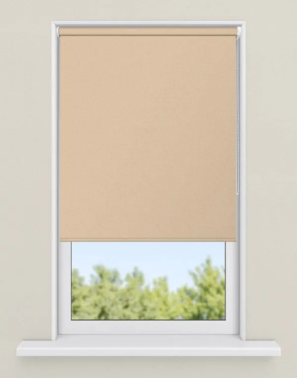 rolgordijnen natuurtint - kleur Caramel vla, ondoorzichtig