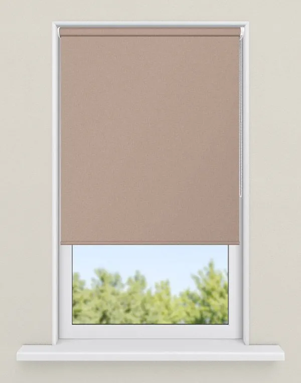 rolgordijnen natuurtint - kleur Chocolademelk, ondoorzichtig
