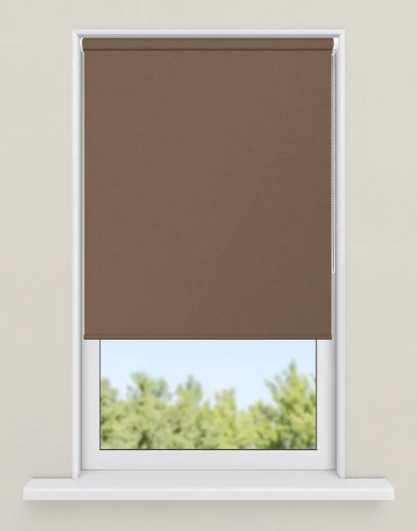 rolgordijnen natuurtint - kleur Cacao, ondoorzichtig