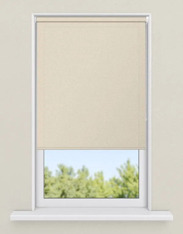 rolgordijnen creme - kleur Licht beige, half-transparant