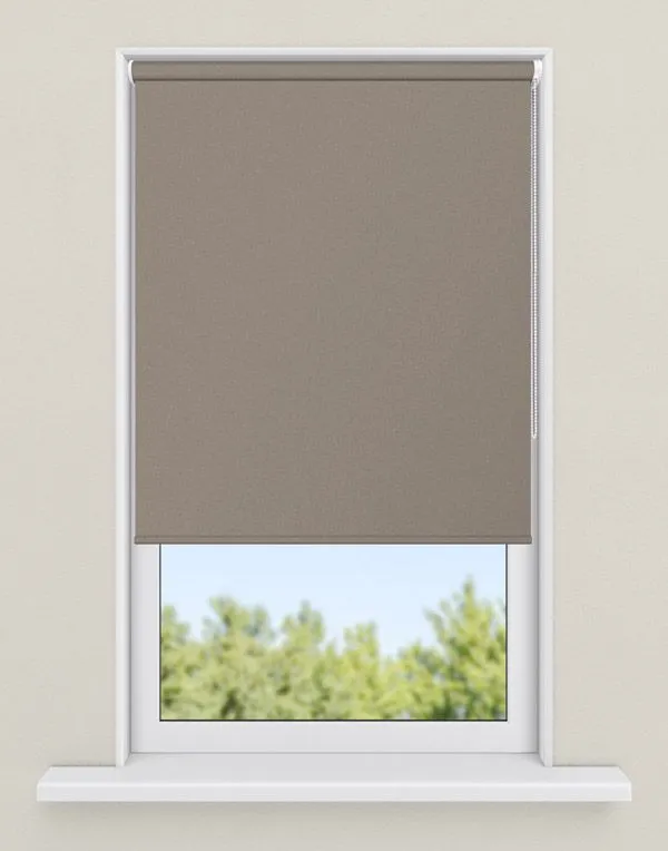 rolgordijnen natuurtint - kleur Ceder patroon, ondoorzichtig