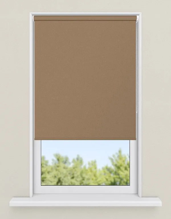 rolgordijnen natuurtint - kleur Medium eik, ondoorzichtig