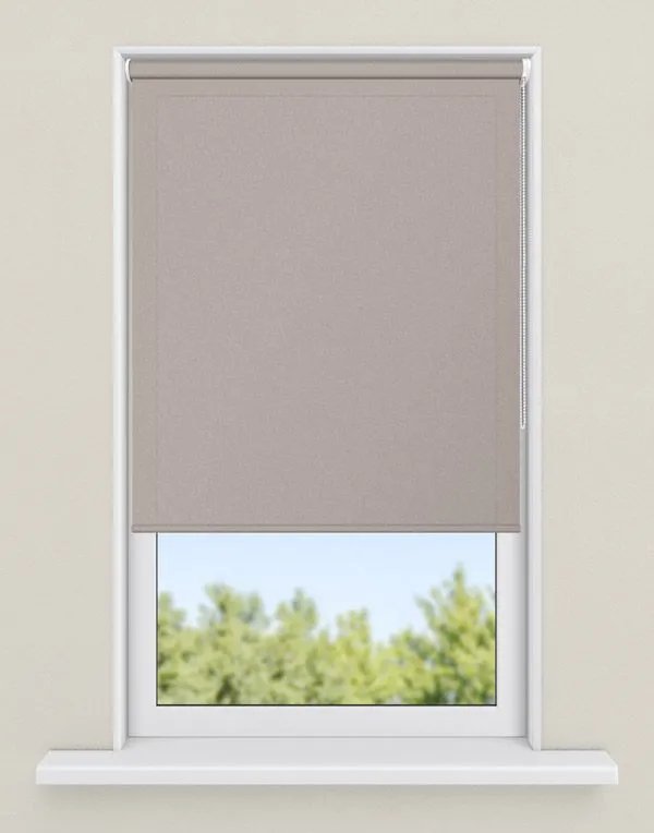 rolgordijnen natuurtint - kleur Greige, half-transparant