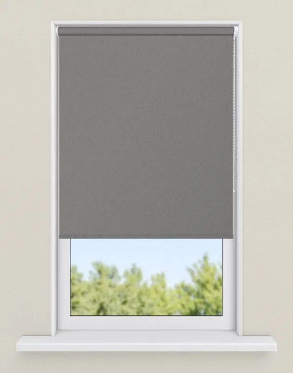 rolgordijnen grijs - kleur Striped neutral grey, ondoorzichtig