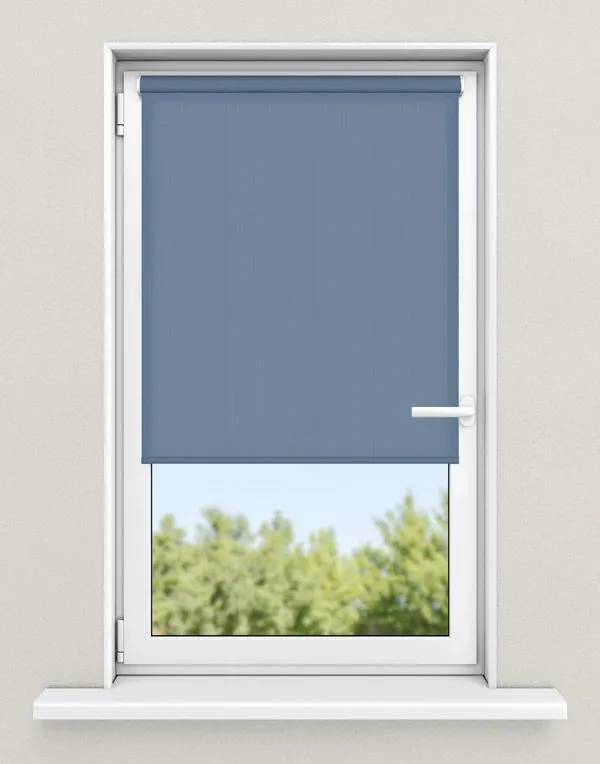 rolgordijnen blauw - kleur Leisteen blauw, ondoorzichtig