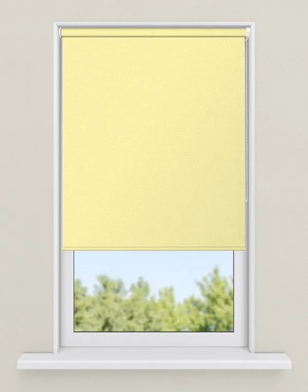 rolgordijnen geel - kleur Light yellow, ondoorzichtig