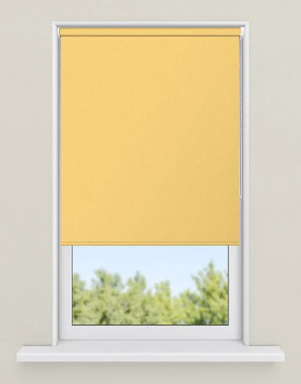 rolgordijnen geel - kleur Toscaanse zon, ondoorzichtig