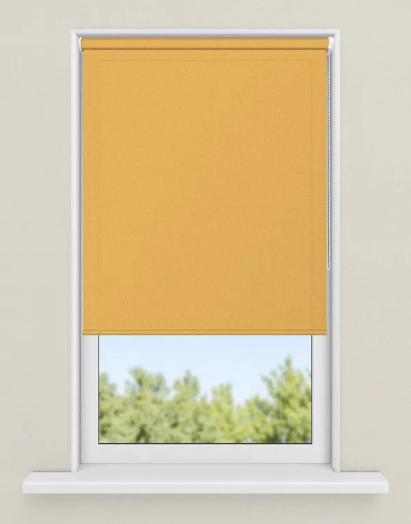rolgordijnen oranje - kleur Honing, half-transparant