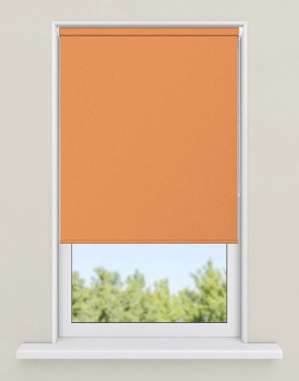 rolgordijnen oranje - kleur Mandarijn, ondoorzichtig