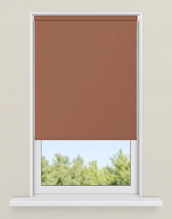 rolgordijnen oranje - kleur Steenrood, verduisterend