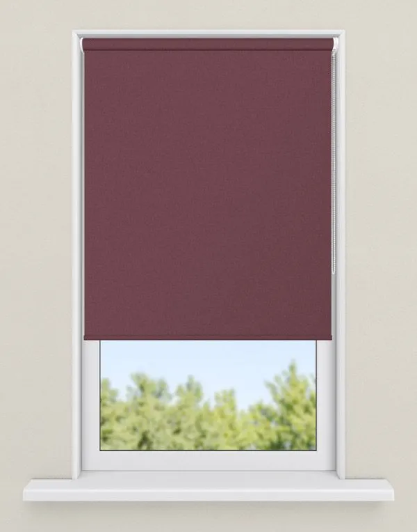 rolgordijnen rood - kleur Aubergine, ondoorzichtig