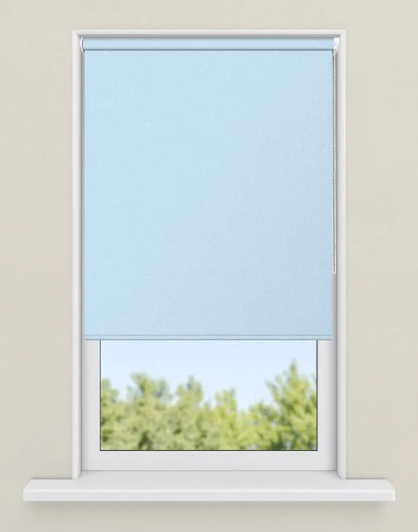 rolgordijnen blauw - kleur Baby blauw, ondoorzichtig