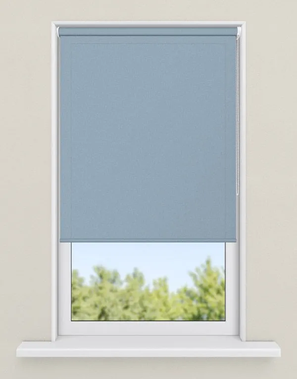 rolgordijnen blauw - kleur Colombia blue, half-transparant