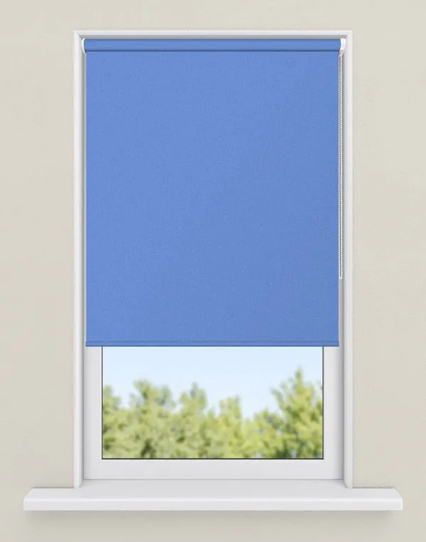 rolgordijnen blauw - kleur Korenbloem, ondoorzichtig