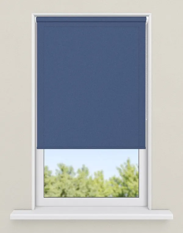 rolgordijnen blauw - kleur Delfts blauw, transparant
