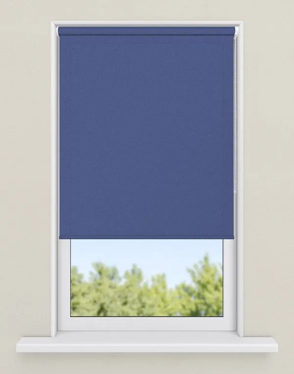rolgordijnen blauw - kleur Ruimtelijk blauw, half-transparant