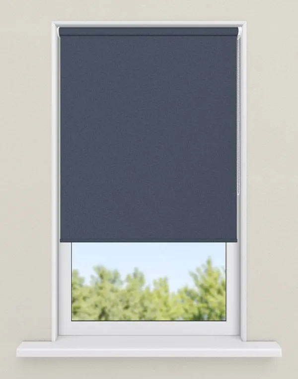 rolgordijnen blauw - kleur Midnight blue, ondoorzichtig