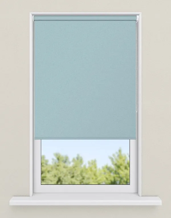 rolgordijnen blauw - kleur Caroline blue, verduisterend