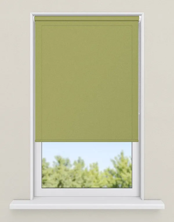 rolgordijnen groen - kleur Oud mosgroen, transparant