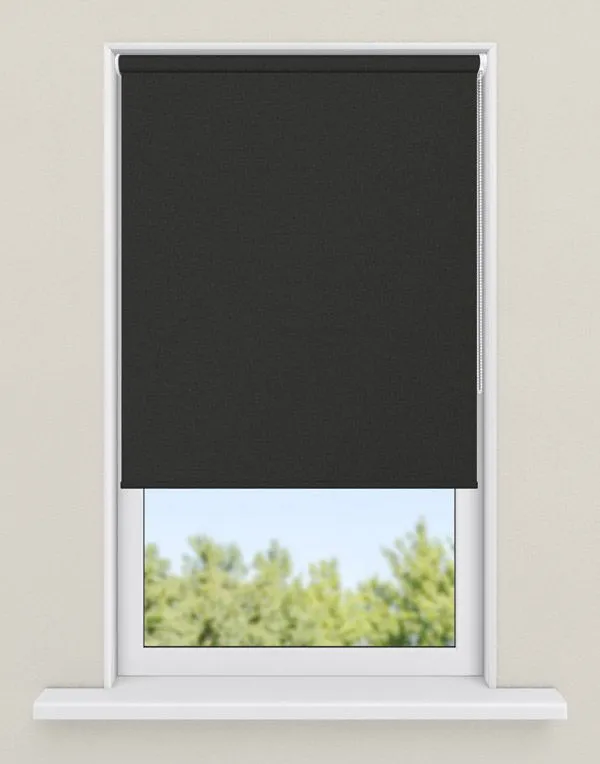 rolgordijnen zwart - kleur Formal black, ondoorzichtig